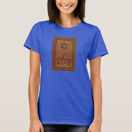 Carved Wood Shalom T-shirt (Voorkant)