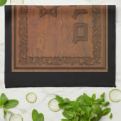 Carved Wood Shalom Theedoek (Gevouwen)