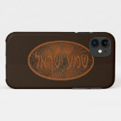 Carved Wood Shema Yisrael Case-Mate iPhone Case (Achterkant (horizontaal))