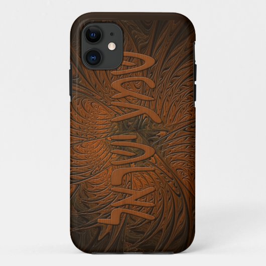 Carved Wood Shema Yisrael Case-Mate iPhone Case (Achterkant)