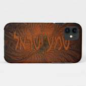 Carved Wood Shema Yisrael Case-Mate iPhone Case (Achterkant (horizontaal))