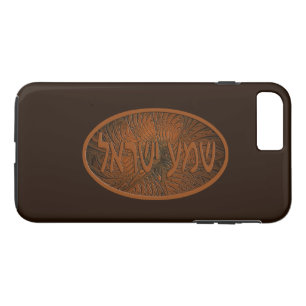 Carved Wood Shema Yisrael iPhone 8/7 Plus Hoesje