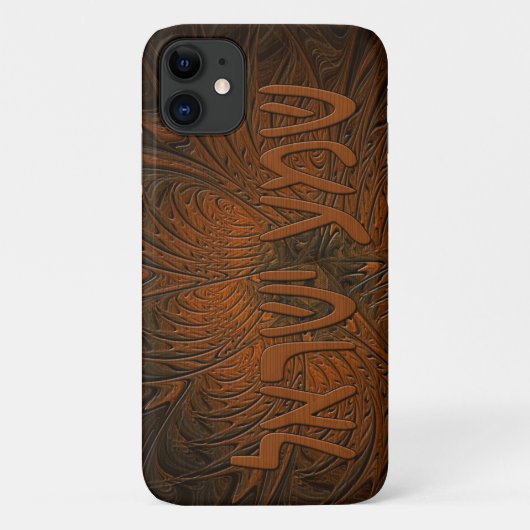 Carved Wood Shema Yisrael Case-Mate iPhone Case (Achterkant)