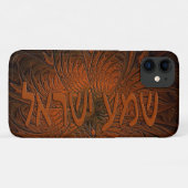 Carved Wood Shema Yisrael Case-Mate iPhone Case (Achterkant (horizontaal))