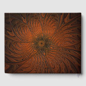 Carved Wood Shema Yisrael Gastenboek (Achterkant)