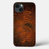 Carved Wood Shema Yisrael Hoesje-Mate iPhone Case (Achterkant)