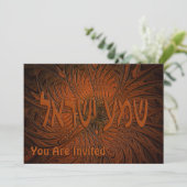 Carved Wood Shema Yisrael Kaart (Staand voorkant)