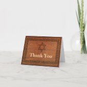 Carved Wood Star van David Bedankkaart (Voorkant)