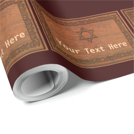 Carved Wood Star van David Cadeaupapier (Rol Hoek)