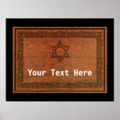 Carved Wood Star van David Poster (Voorkant)