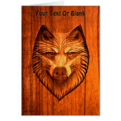 Carved Wood Wolf (Voorkant)