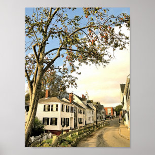 Carver and Leyden Streets, Plymouth, Massachusetts Poster