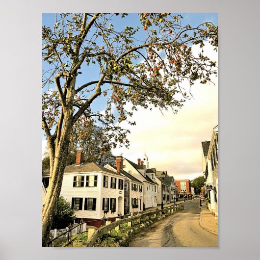 Carver and Leyden Streets, Plymouth, Massachusetts Poster (Voorkant)