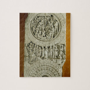 Carving die een verhaal laat zien van de Jatakas,  Legpuzzel