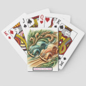 Carving Door Natuur Monogram Kinder Match Spel Pokerkaarten (Achterkant)