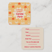 Carving Party : Notitiekaartje (Voorkant / Achterkant)
