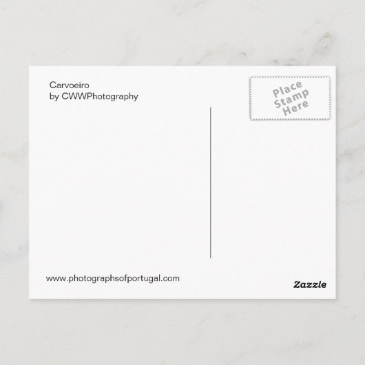 Carvoeiro Briefkaart (Achterkant)