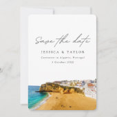 Carvoeiro in Algarve Portugal Foto Save the Date Kaart (Voorkant)