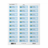 Carwash cartoon etiket (Full Sheet)