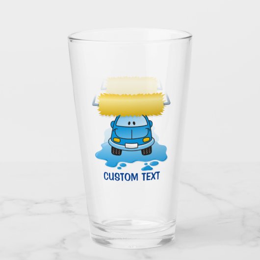 Carwash Cartoon Glas (Voorkant)
