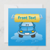 Carwash Cartoon Kaart (Voorkant)