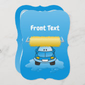 Carwash Cartoon Kaart (Voorkant / Achterkant)