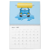 Carwash cartoon kalender (Mar 2027)