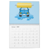 Carwash cartoon kalender (Jan 2027)
