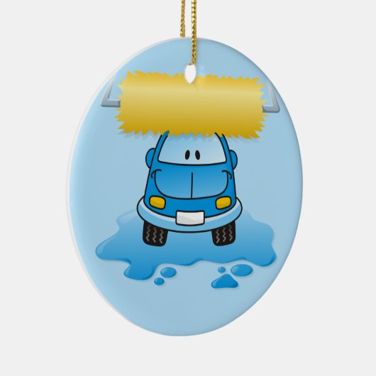 Carwash cartoon keramisch ornament (Rechts)