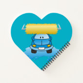 Carwash cartoon notitieboek (Achterkant)