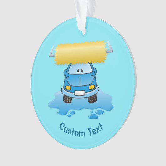 Carwash cartoon ornament (voorkant)