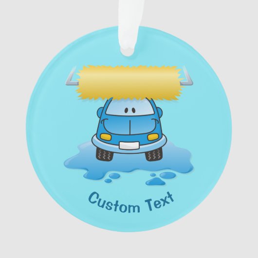 Carwash cartoon ornament (voorkant)