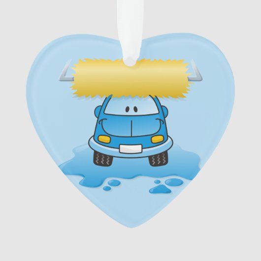 Carwash cartoon ornament (voorkant)
