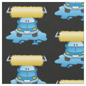 Carwash Cartoon Pattern Stof (Close Up)