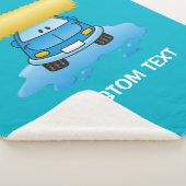 Carwash Cartoon Sherpa Deken (3/4)