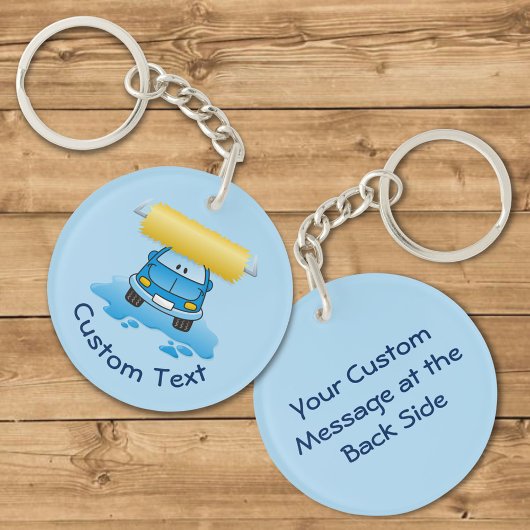 Carwash Cartoon Sleutelhanger