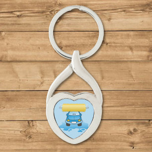 Carwash cartoon sleutelhanger