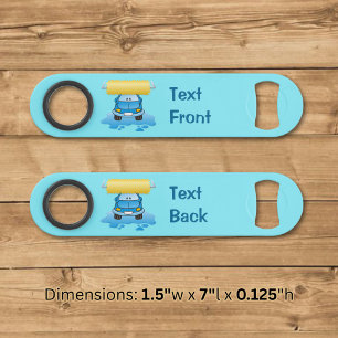 Carwash cartoon snelheid flesopener speed flessenopener