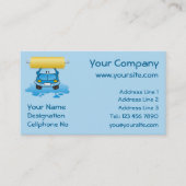 Carwash cartoon visitekaartje (Voorkant)