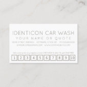 CARWASH customer loyalty punch card (Achterkant)