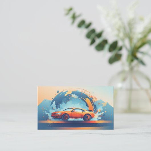 CARWASH customer loyalty punch card (Staand voorkant)