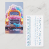 CARWASH customer loyalty punch card (Voorkant / Achterkant)