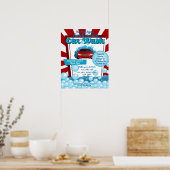 carwash fundraiserschool PTO-poster voor liefdadig Poster (Keuken)