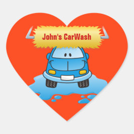 Carwash Hart Sticker