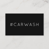 #CARWASH hashtag loyaliteitspunkkaart Klantenkaartje (Voorkant)