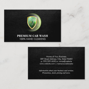 Carwash Logo   Visitekaartje lederen monogram