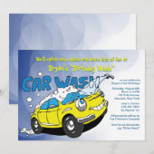 Carwash Party-uitnodiging Kaart (Voorkant / Achterkant)