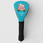 Carwash Pig Cartoon Golfheadcover (Voorkant)
