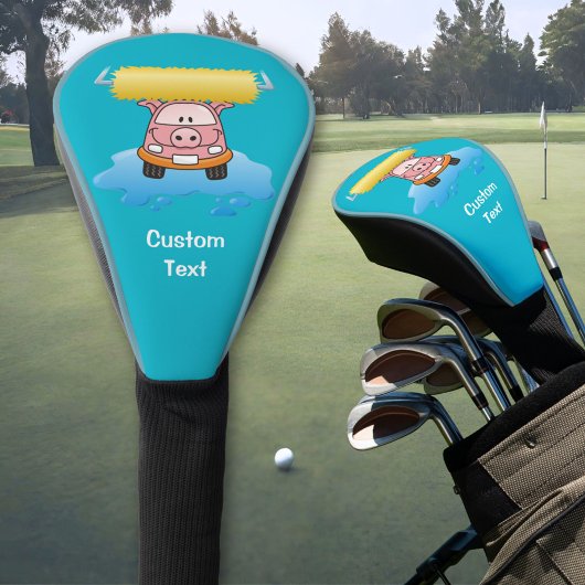 Carwash Pig Cartoon Golfheadcover