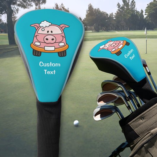 Carwash Pig Cartoon Golfheadcover